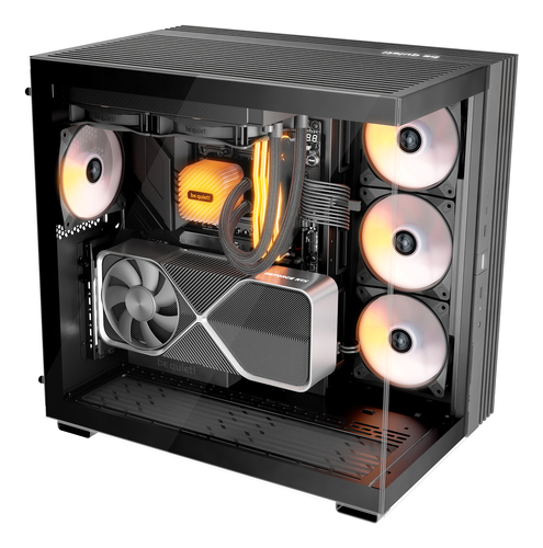 CASE BEQUIET! LIGHT BASE 600 LX BLACK - immagine 3