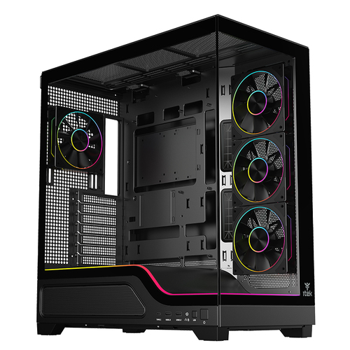CASE ITEK SHOWBUI WAVE 82B ARGB BLACK USB 3.0 ATX - immagine 2