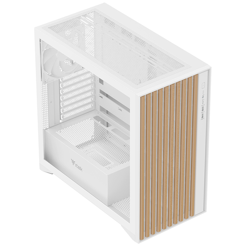 CASE ITEK WOODY WHITE USB 3.0/TYPE-C ATX - immagine 5