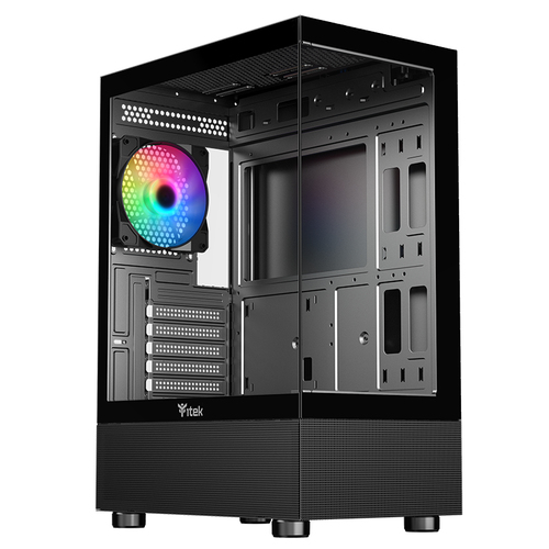 CASE ITEK SHOWBUI 33B ARGB BLACK USB 3.0 ATX - immagine 2