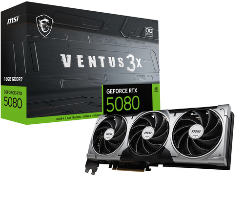 MSI GEFORCE RTX 5080 VENTUS 3X OC 16GB