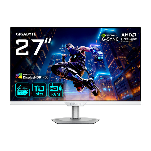 MONITOR GIGABYTE M27UP ICE 4K SS-IPS 27" 160Hz 1ms DUAL MODE FULLHD 320Hz