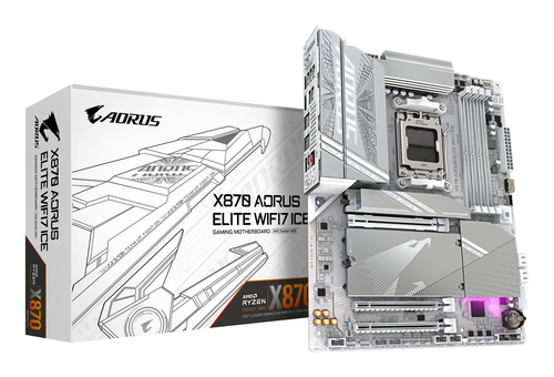 GIGABYTE X870E AORUS ELITE WIFI7 ICE SKAM5 ATX