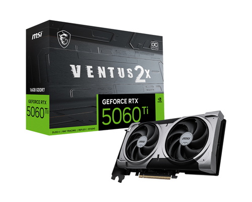 MSI GEFORCE RTX 5060 Ti VENTUS 2X OC PLUS 16GB