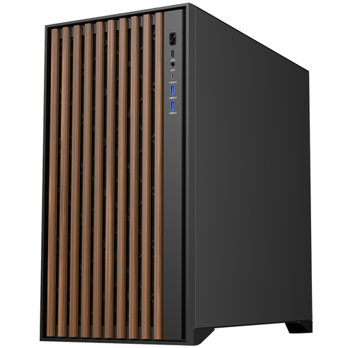 CASE ITEK WOODY BLACK USB 3.0/TYPE-C ATX - immagine 4