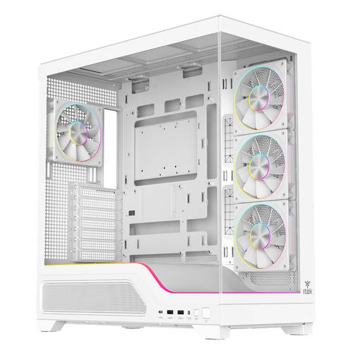 CASE ITEK SHOWBUI WAVE 82B ARGB WHITE USB 3.0 ATX - immagine 2