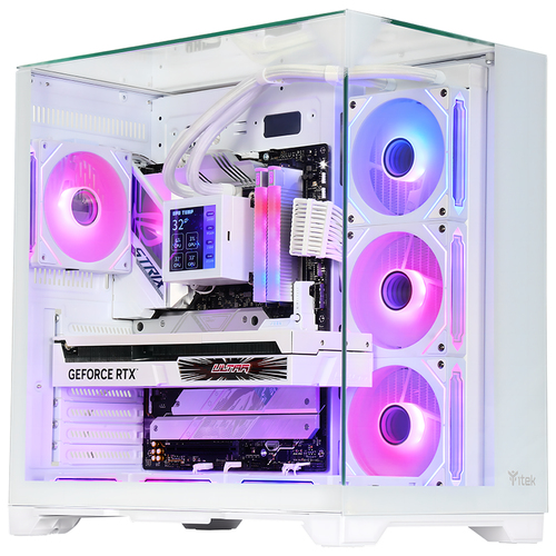 CASE ITEK DARK CAVE PANO ARGB WHITE USB 3.0 ATX