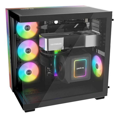 CASE BEQUIET! LIGHT BASE 600 LX BLACK - immagine 5