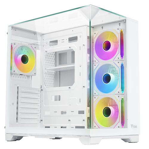CASE ITEK DARK CAVE PANO ARGB WHITE USB 3.0 ATX - immagine 2