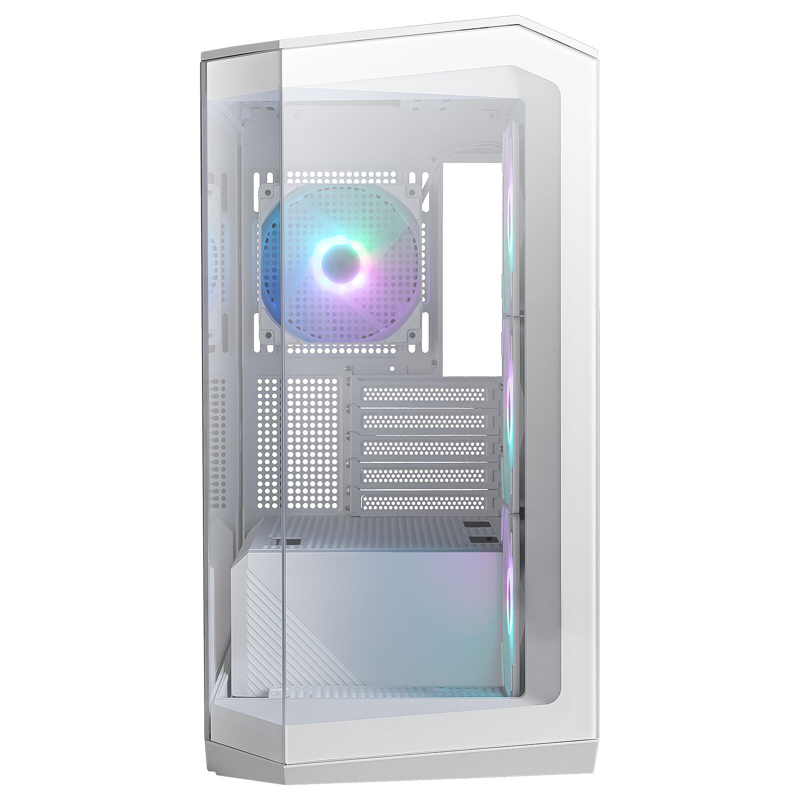 CASE MSI MAG PANO M100R USB 3.2 M-ATX WHITE - immagine 2
