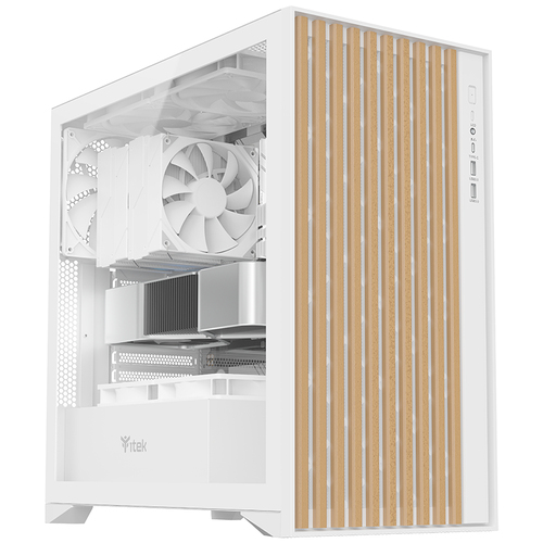 CASE ITEK WOODY WHITE USB 3.0/TYPE-C ATX