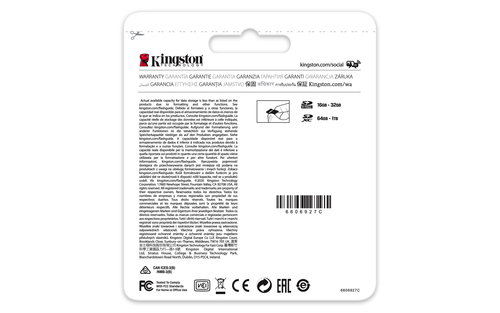 SD KINGSTON CANVAS PLUS 64GB HC 10 - immagine 4