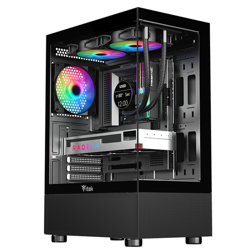 CASE ITEK SHOWBUI 33B ARGB BLACK USB 3.0 ATX