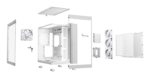 CASE BEQUIET! LIGHT BASE 600 LX WHITE - immagine 3