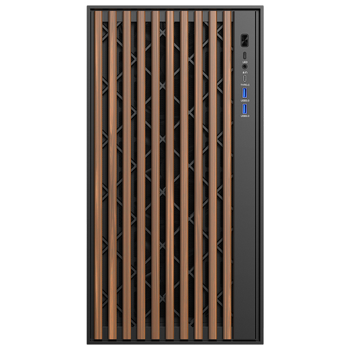 CASE ITEK WOODY BLACK USB 3.0/TYPE-C ATX - immagine 3