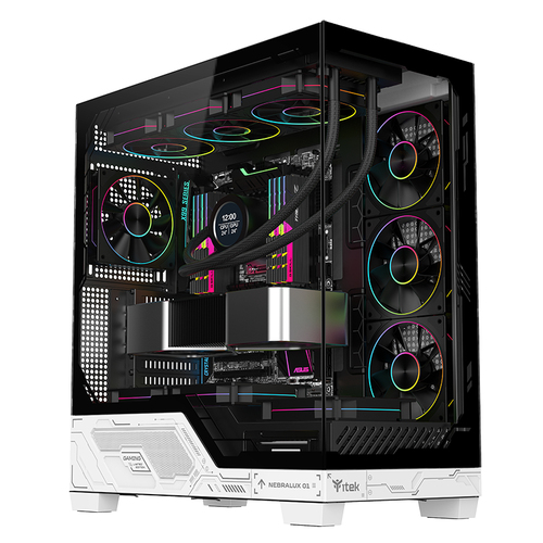 CASE ITEK NEBRALUX 01 ARGB BLACK/WHITE USB 3.0 ATX