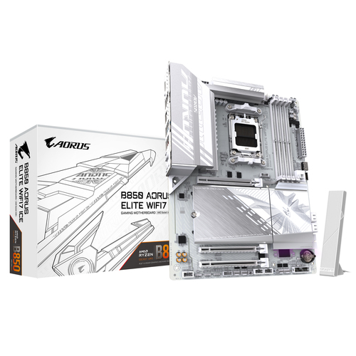 GIGABYTE B850 A ELITE WIFI 7 ICE SKAM5 ATX