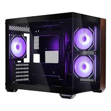 CASE COOLERMASTER ELITE E481 WOOD ARGB BLACK M-ATX - immagine 4