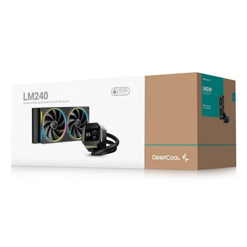 DEEPCOOL LM240 LCD 2.4" ARGB BLACK 240mm - immagine 2
