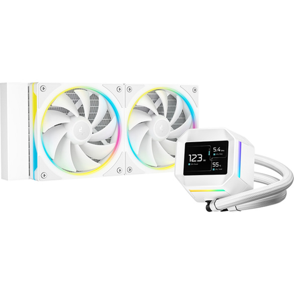 DEEPCOOL LM240 LCD 2.4" ARGB WHITE 240mm