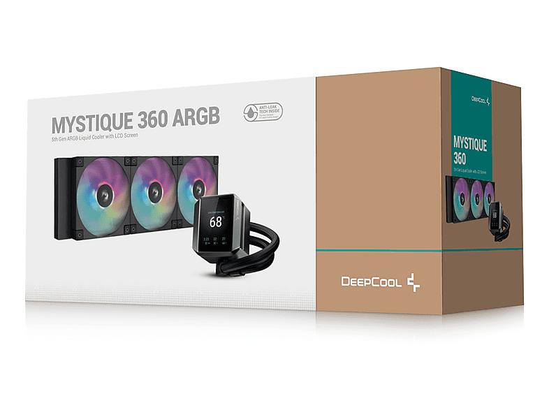 DEEPCOOL MYSTIQUE 360 ARGB LCD 2.8" BLACK 360mm