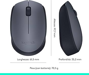 MOUSE LOGITECH M170 W/L USB 2.0 - immagine 3