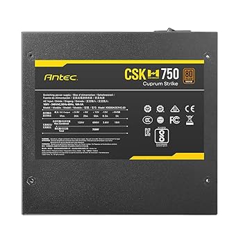 ALIMENTATORE ANTEC CSK750 DC EC 750W PCIe 5.1 80+ BRONZE - immagine 2