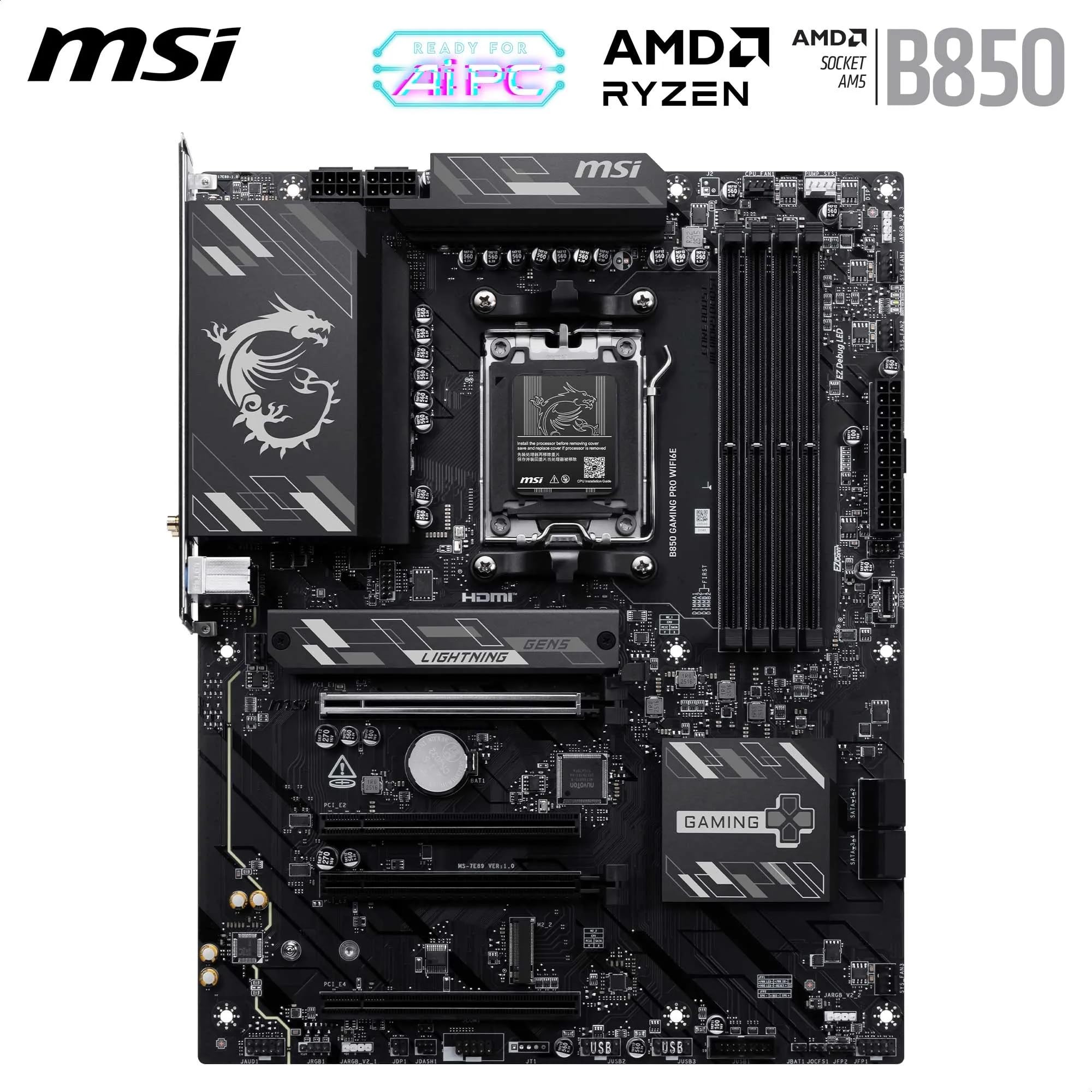 MSI MPG B850 GAMING PRO WIFI6E AM5 ATX - immagine 2