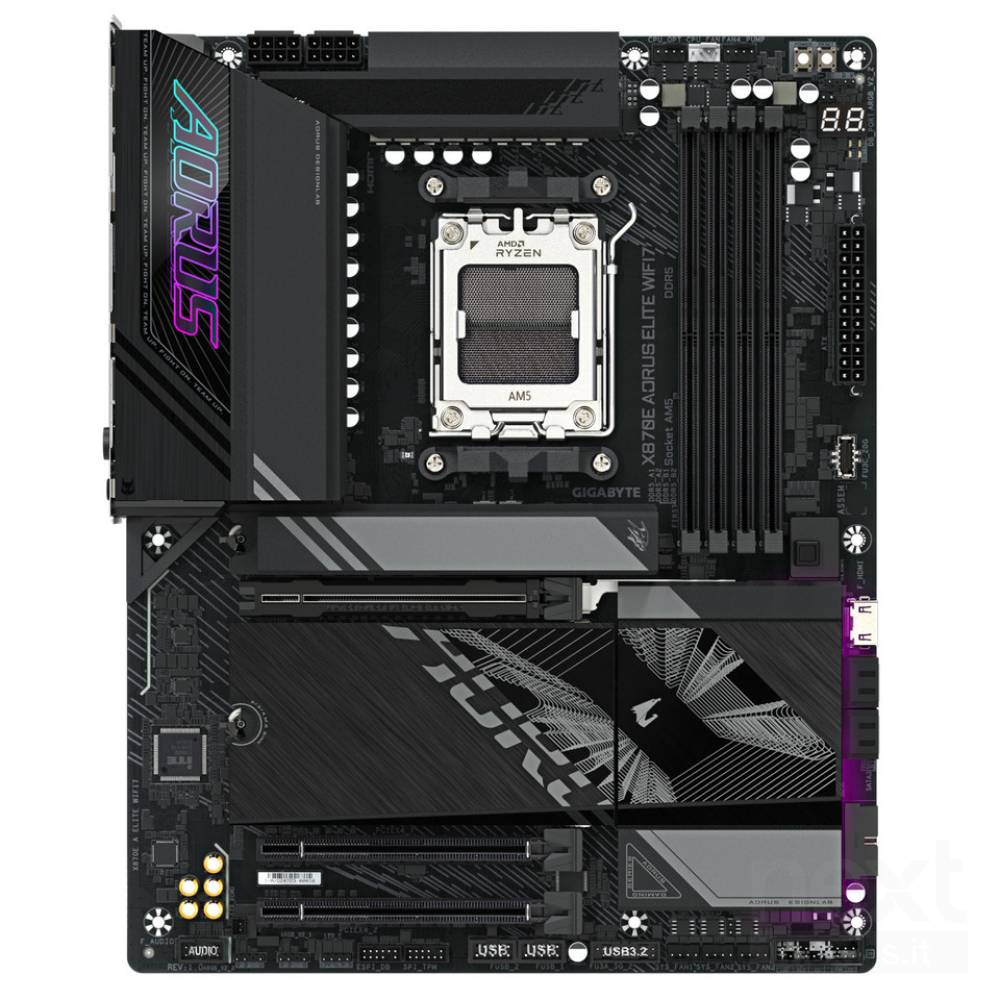 GIGABYTE X870E AORUS ELITE WIFI7 SKAM5 ATX - immagine 4