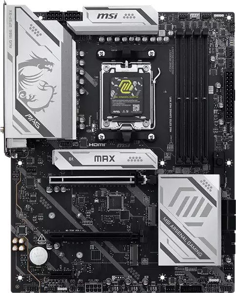 MSI MAG X870E GAMING MAX WIFI AM5 ATX - immagine 2