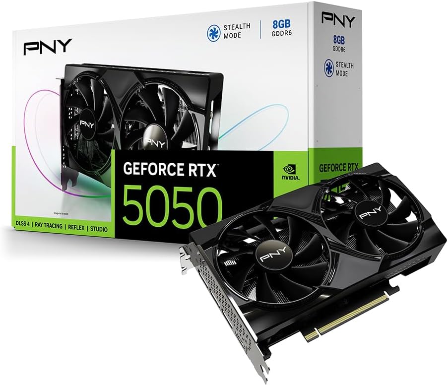 PNY GEFORCE RTX 5050 DUAL FAN BLACK 8GB