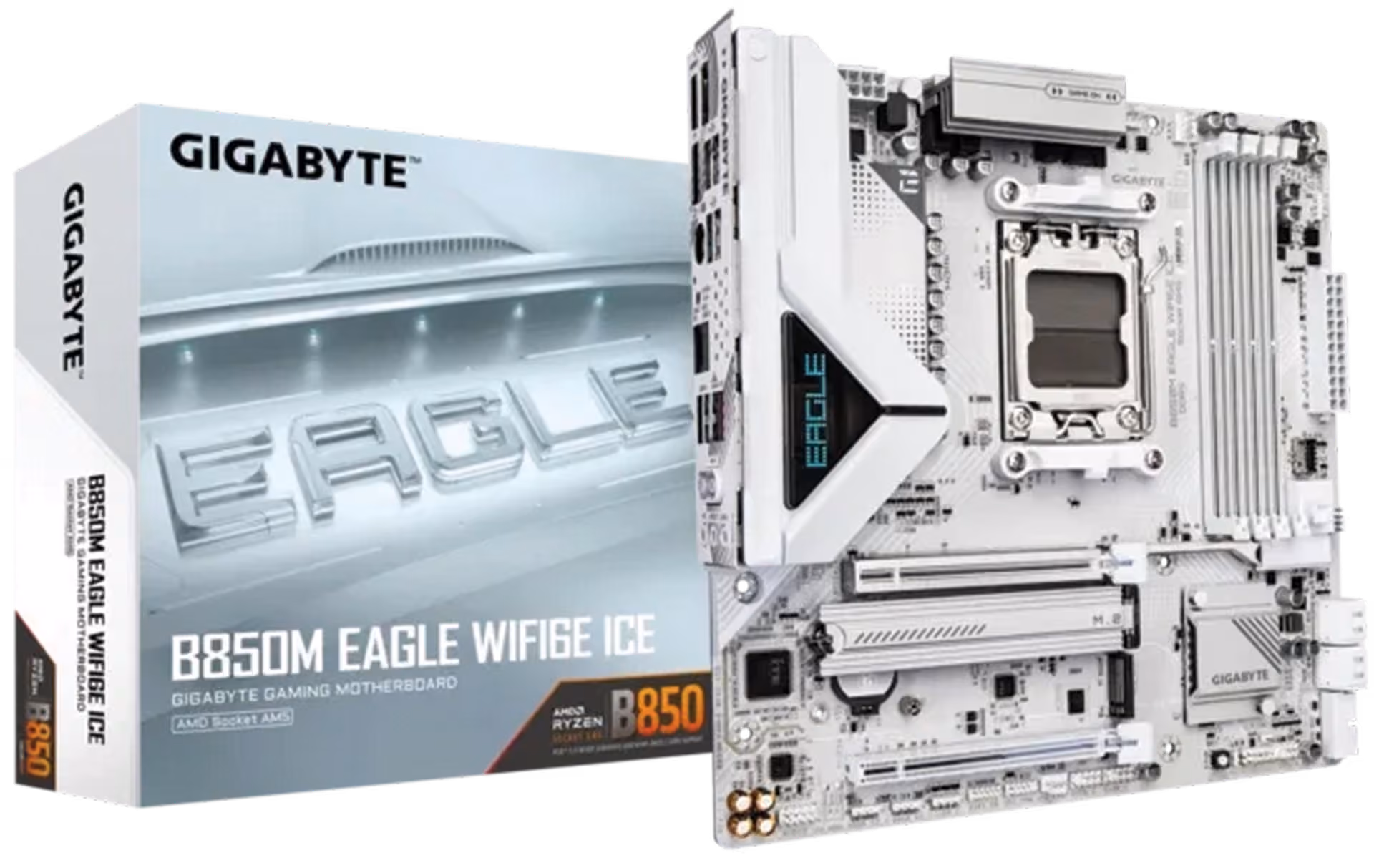 GIGABYTE B850M EAGLE WF6E ICE SKAM5 m-ATX