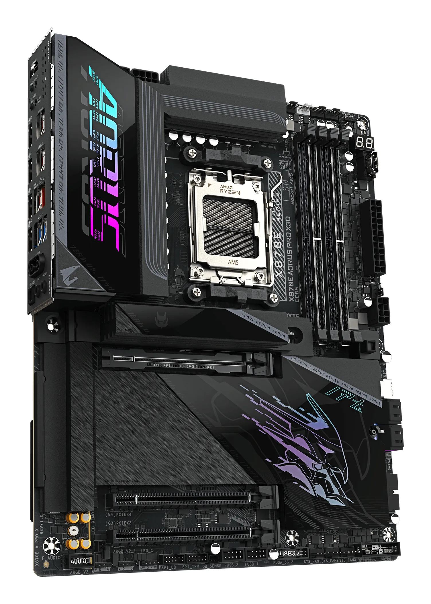 GIGABYTE X870E AORUS PRO X3D SKAM5 ATX - immagine 3