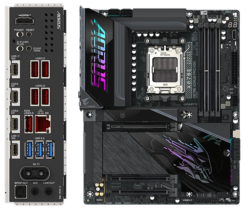 GIGABYTE X870E AORUS ELITE X3D SKAM5 ATX - immagine 4