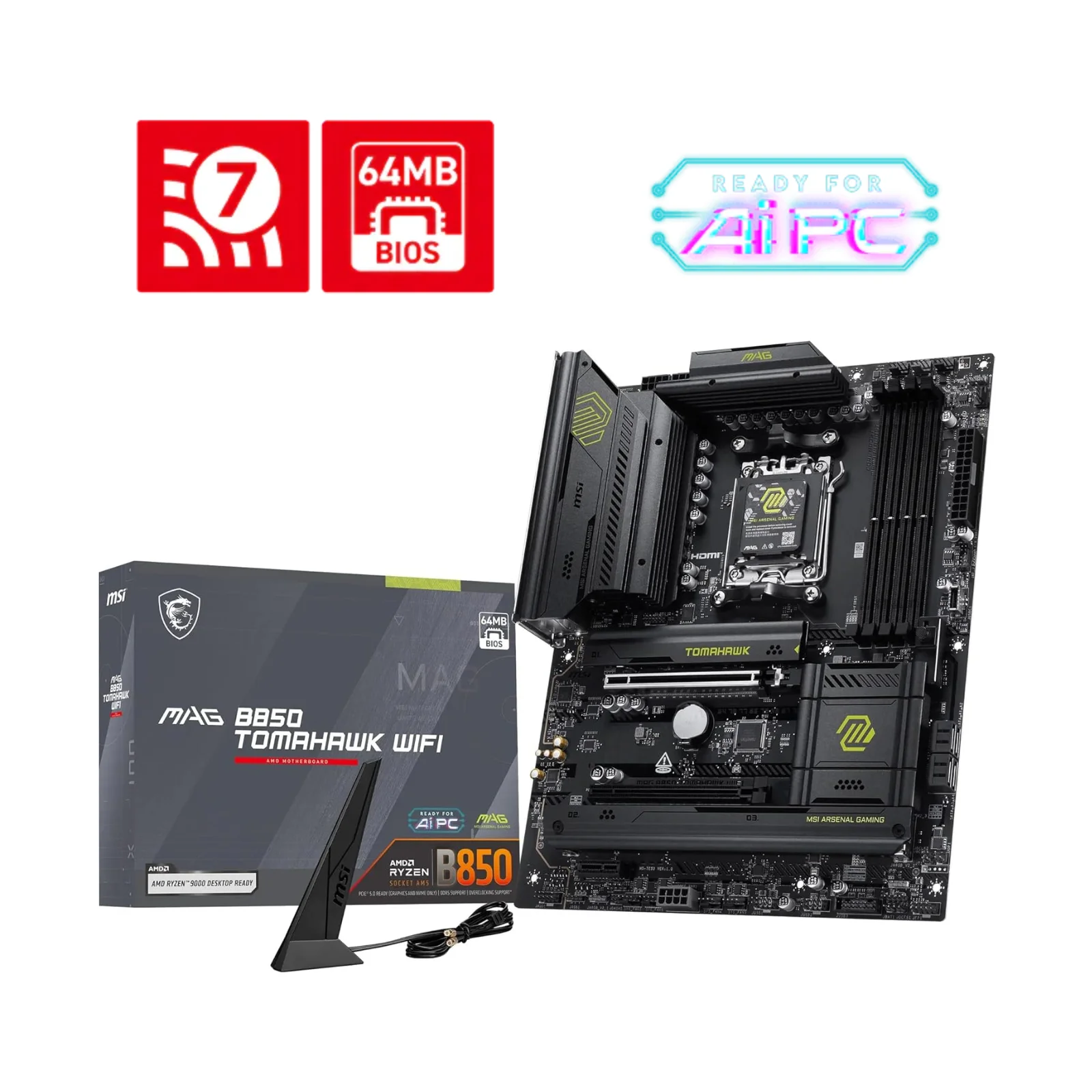 MSI MAG B850 TOMAHAWK WIFI AM5 ATX